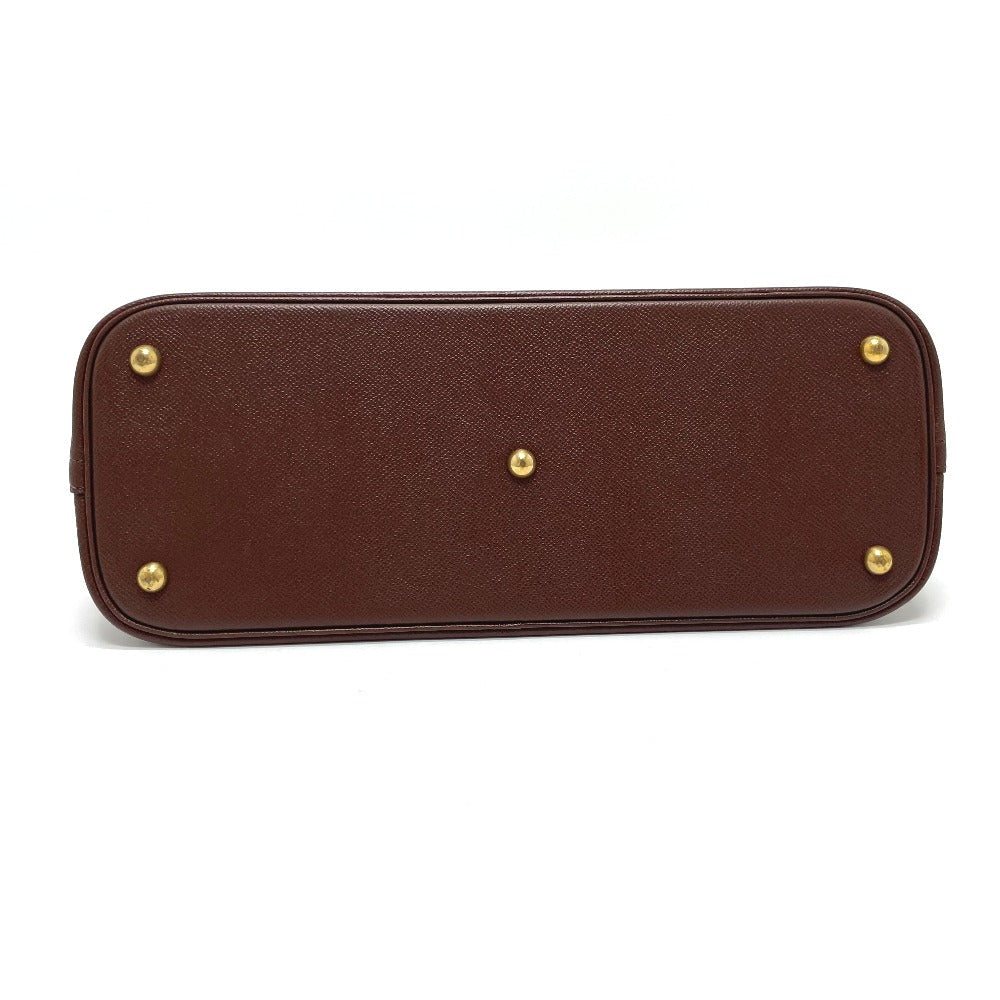 HERMES Handbag leather Brown Bored 35 Women Used