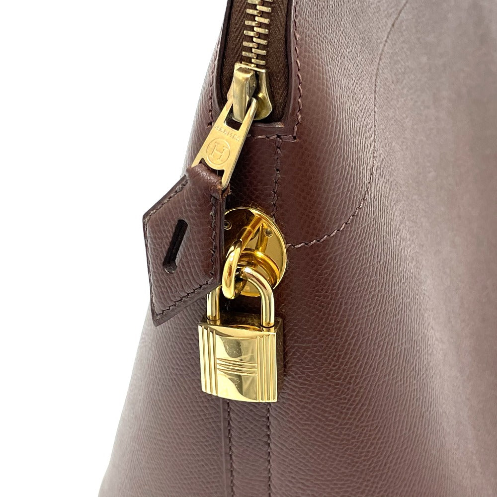 HERMES Handbag leather Brown Bored 35 Women Used