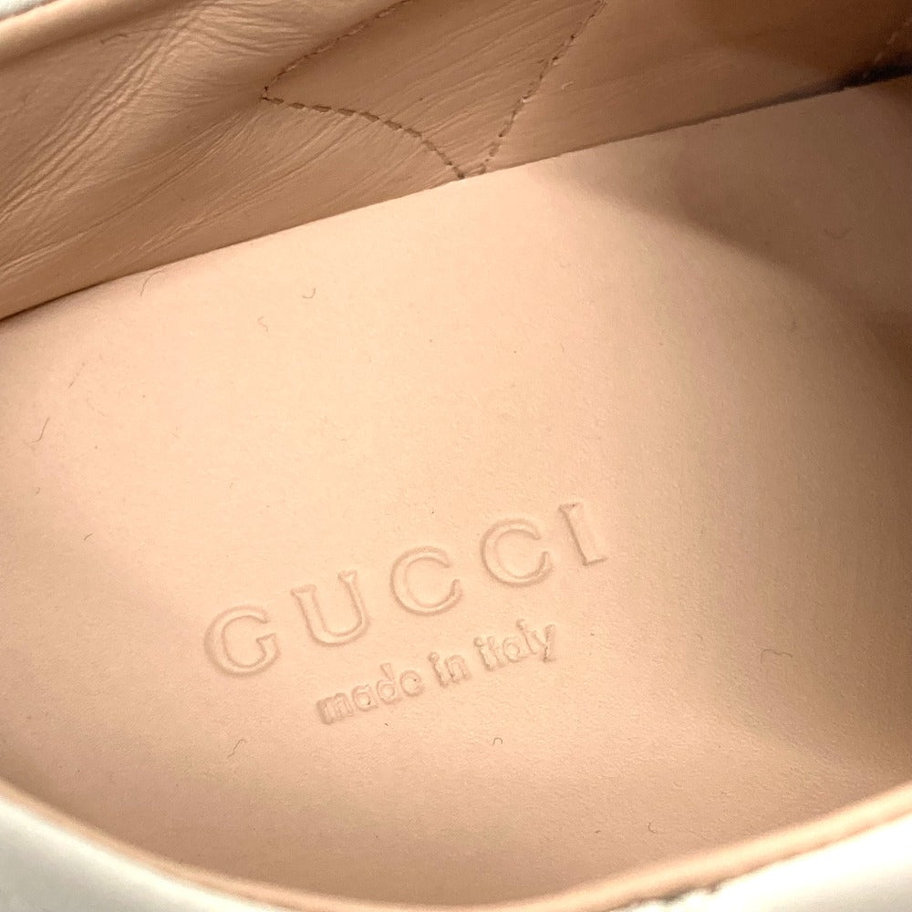 GUCCI sneakers 524989 Leather, Velour White x red x blue ribbon Bee bee 34