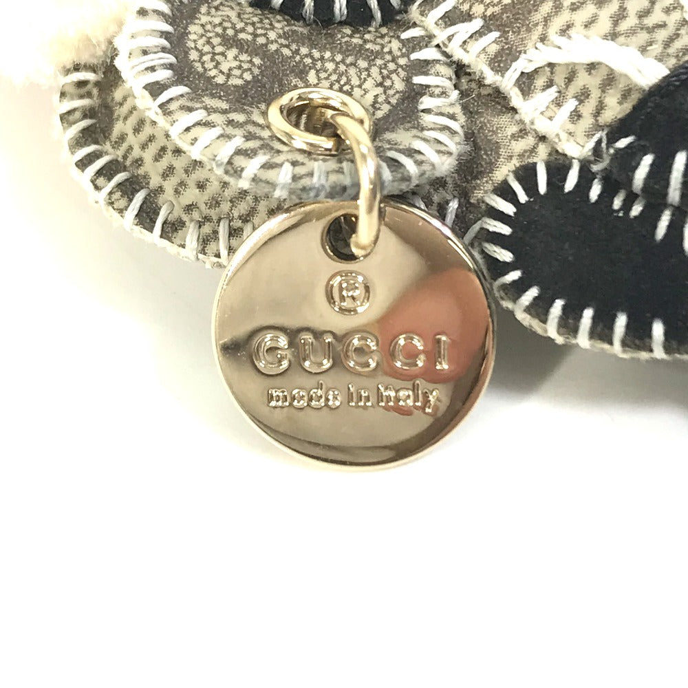 GUCCI Bag charm GG Supreme Canvas beige Gucciori Santa Claus Christmas Keyring GG Chihuahua dog Women Used