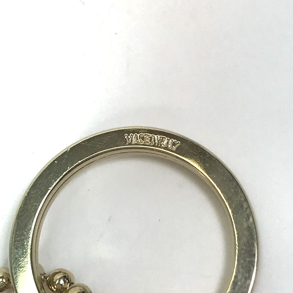 GUCCI Bag charm GG Supreme Canvas beige Gucciori Santa Claus Christmas Keyring GG Chihuahua dog Women Used