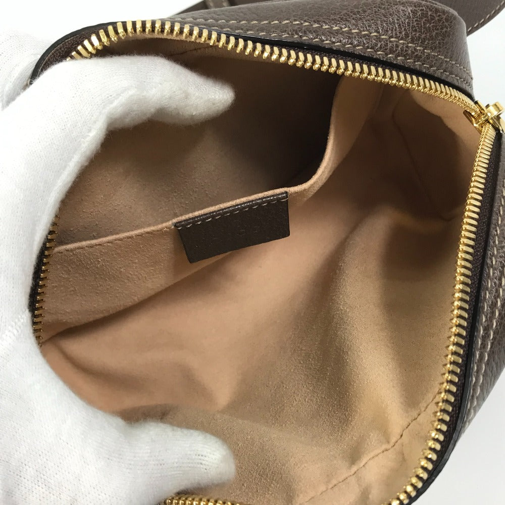 GUCCI Waist bag 517076 GG Supreme Canvas beige Sherry line OPHIDIA OPHIDIA Women Used