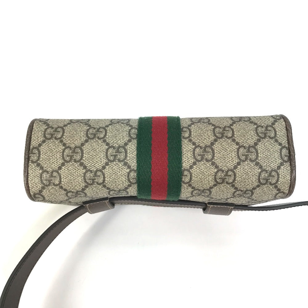 GUCCI Waist bag 517076 GG Supreme Canvas beige Sherry line OPHIDIA OPHIDIA Women Used