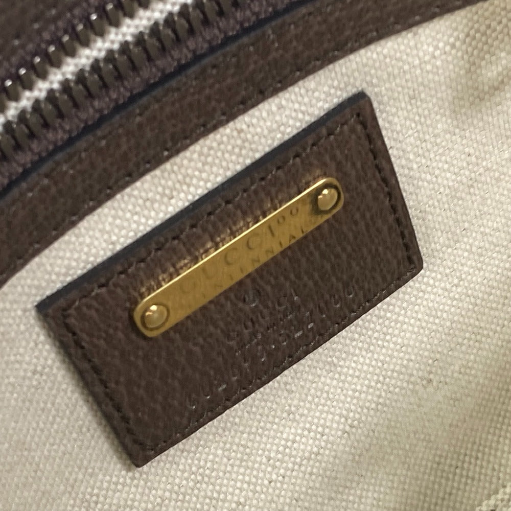 GUCCI Sling bag 602695 leather Brown cross bag belt bag 100th anniversary logo mens Used
