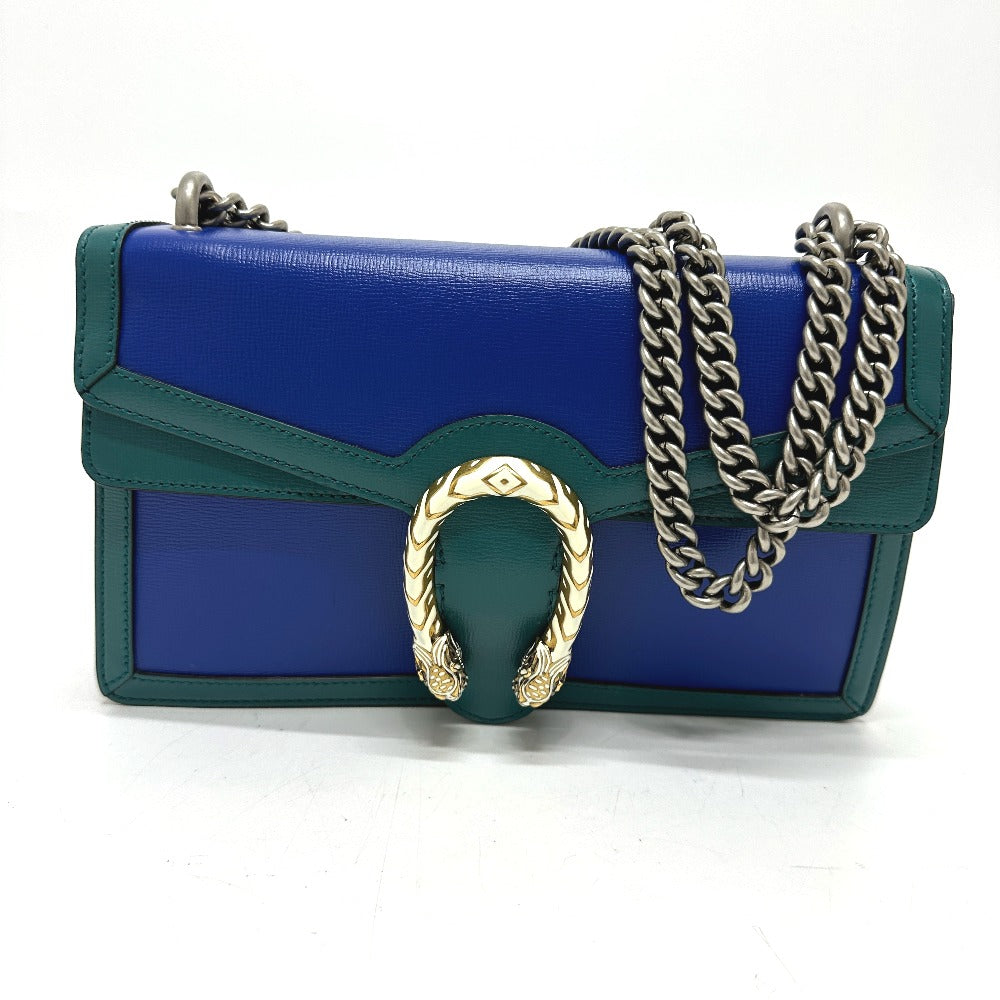 GUCCI Shoulder Bag 400249 leather blue By color Duonisos Women Used