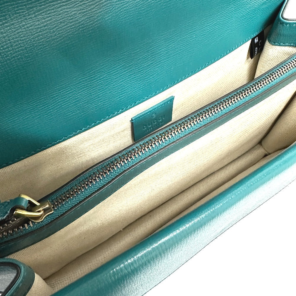 GUCCI Shoulder Bag 400249 leather blue By color Duonisos Women Used