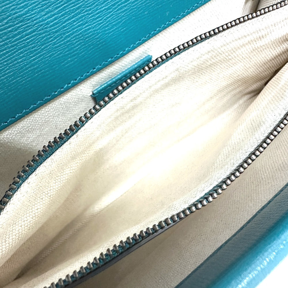 GUCCI Shoulder Bag 400249 leather blue By color Duonisos Women Used