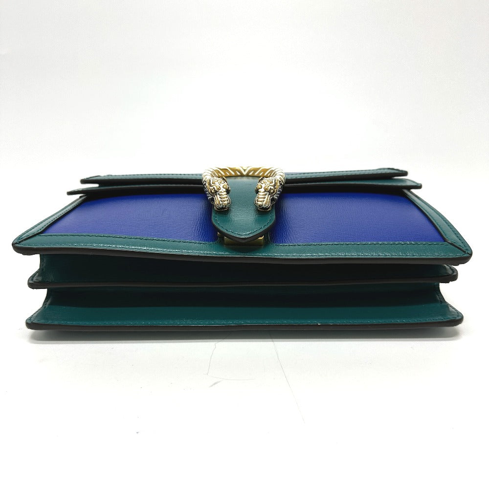 GUCCI Shoulder Bag 400249 leather blue By color Duonisos Women Used