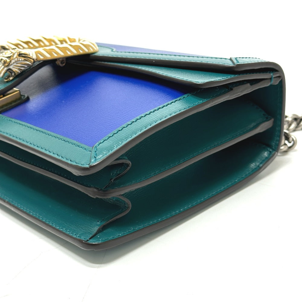 GUCCI Shoulder Bag 400249 leather blue By color Duonisos Women Used