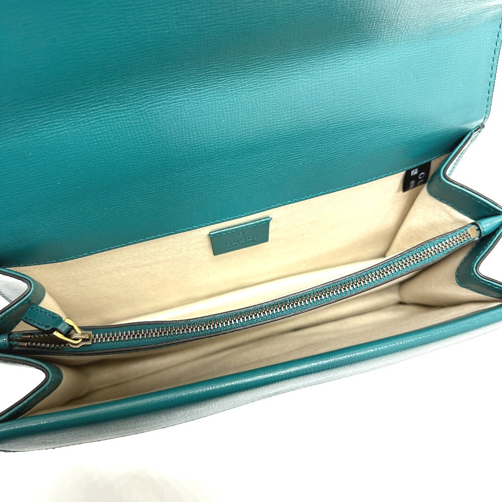GUCCI Shoulder Bag 400249 leather blue By color Duonisos Women Used