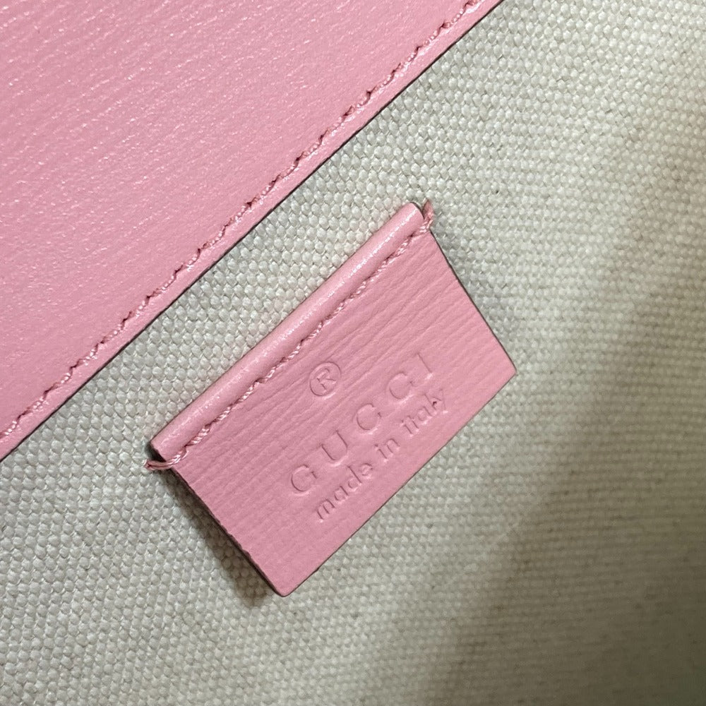 GUCCI Shoulder Bag 400249 leather pink Bicolor Bag Duonisos Women Used