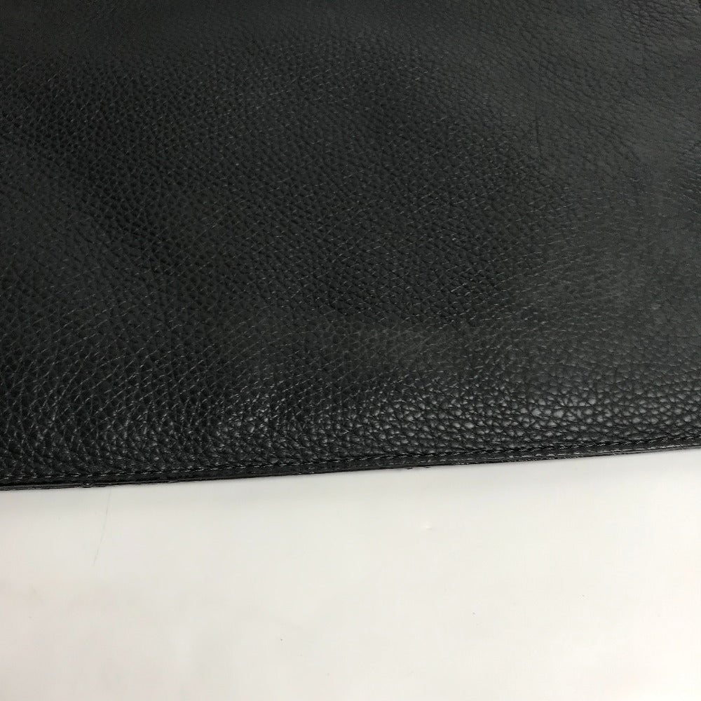LOUIS VUITTON Clutch bag M48811 Taurillon Clemence Leather black Bag portfolio mens Used