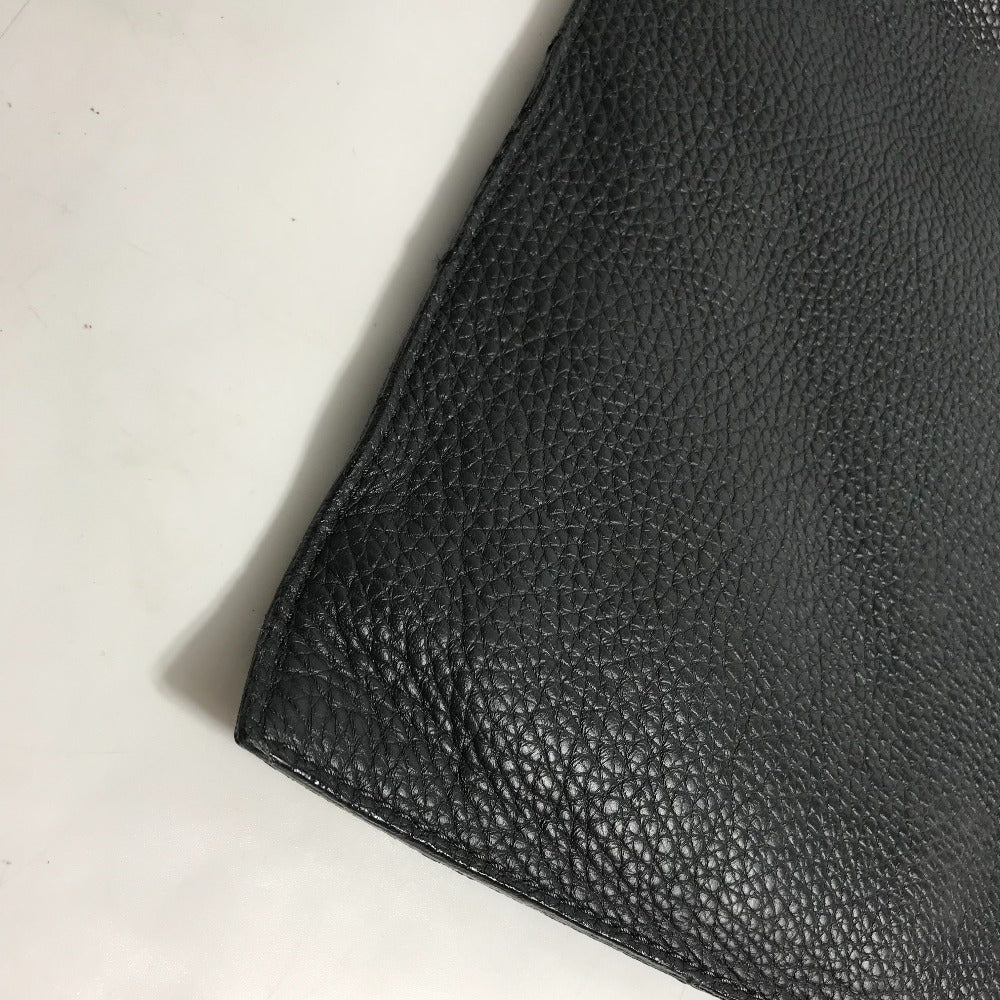 LOUIS VUITTON Clutch bag M48811 Taurillon Clemence Leather black Bag portfolio mens Used