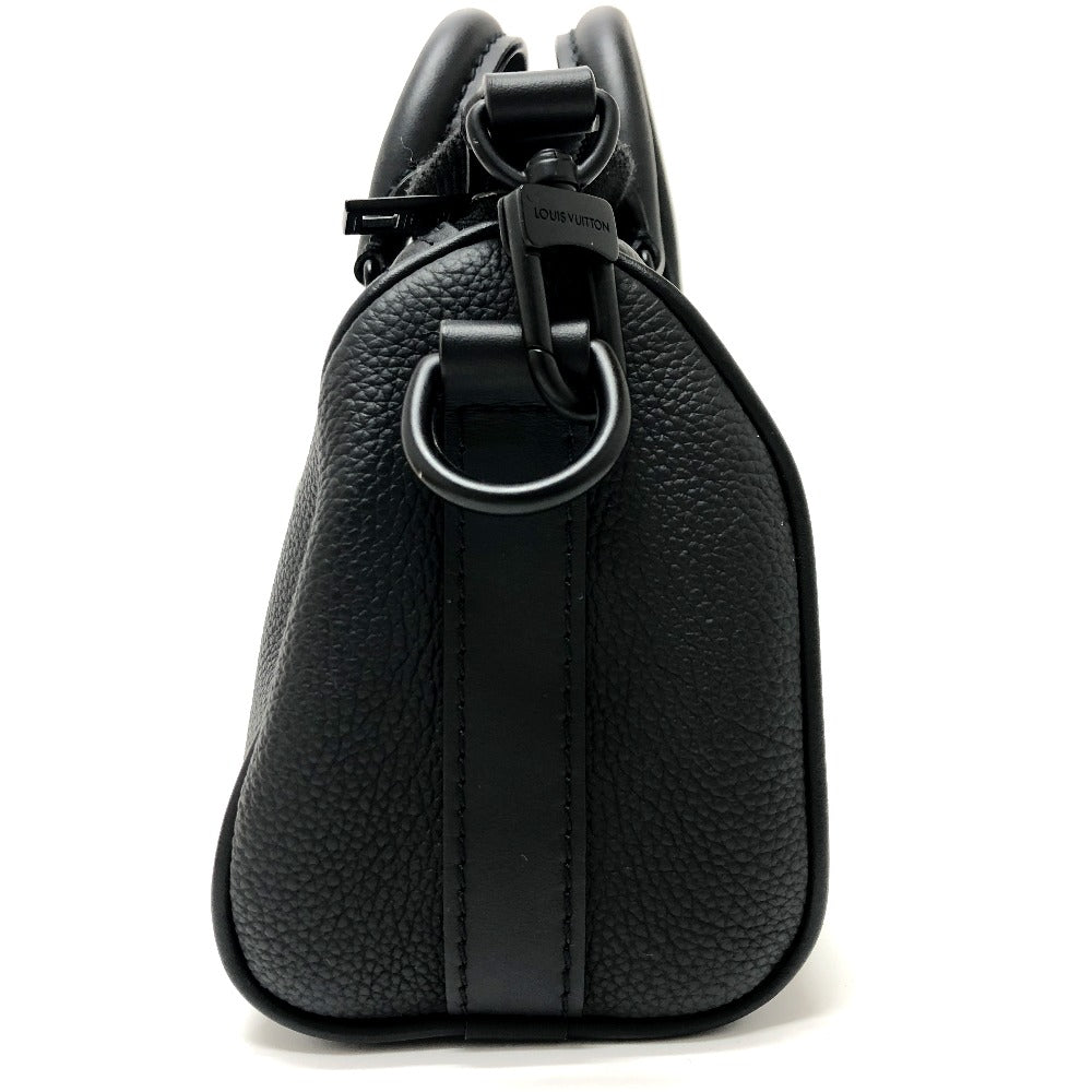 LOUIS VUITTON Boston Duffel bag M80950 Taurillon Clemence Leather black Aerogram Keepall XS