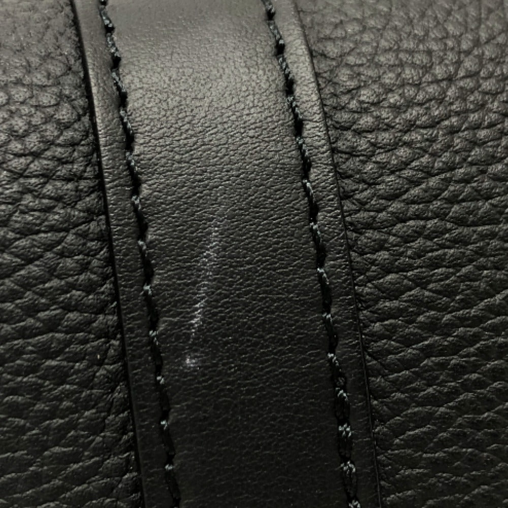 LOUIS VUITTON Boston Duffel bag M80950 Taurillon Clemence Leather black Aerogram Keepall XS
