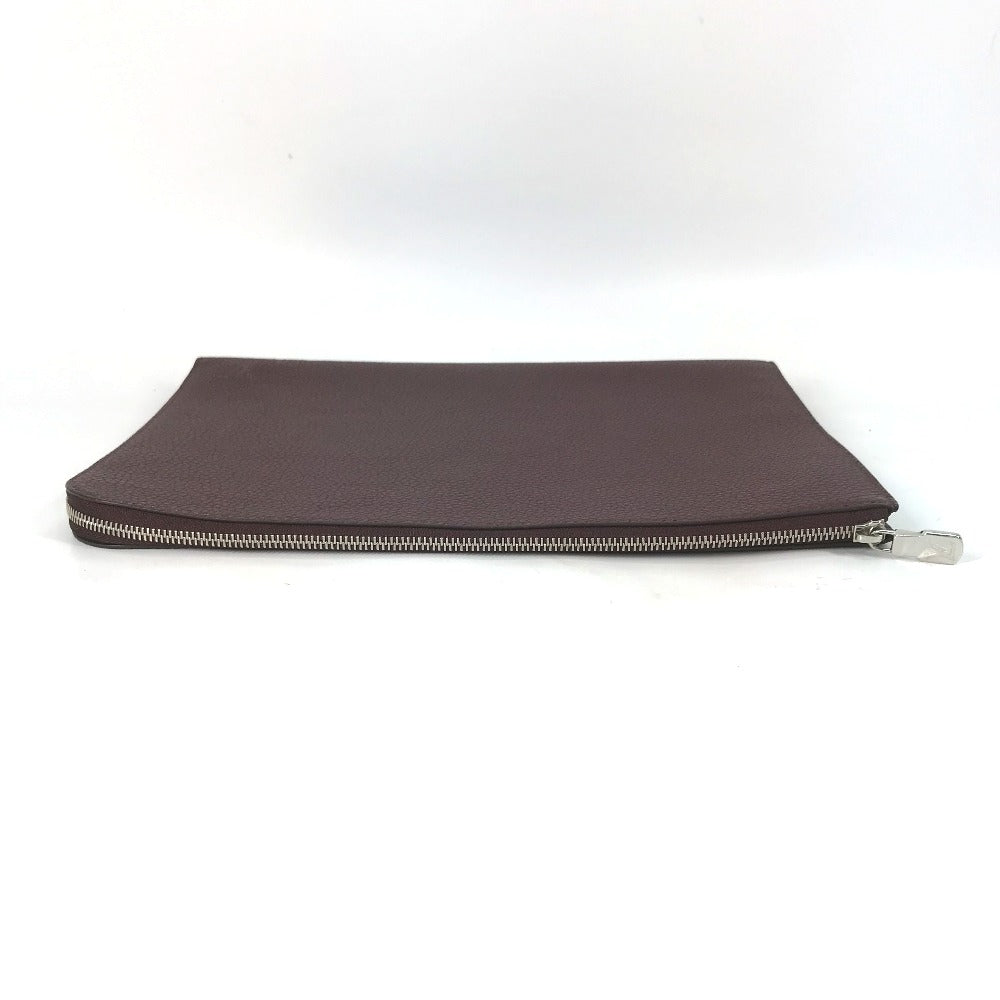 LOUIS VUITTON Clutch bag M53217 Taurillon Clemence Leather Brown Pochette Jules GM mens Used
