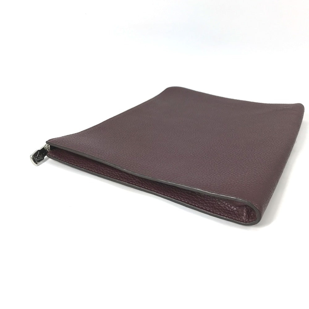 LOUIS VUITTON Clutch bag M53217 Taurillon Clemence Leather Brown Pochette Jules GM mens Used