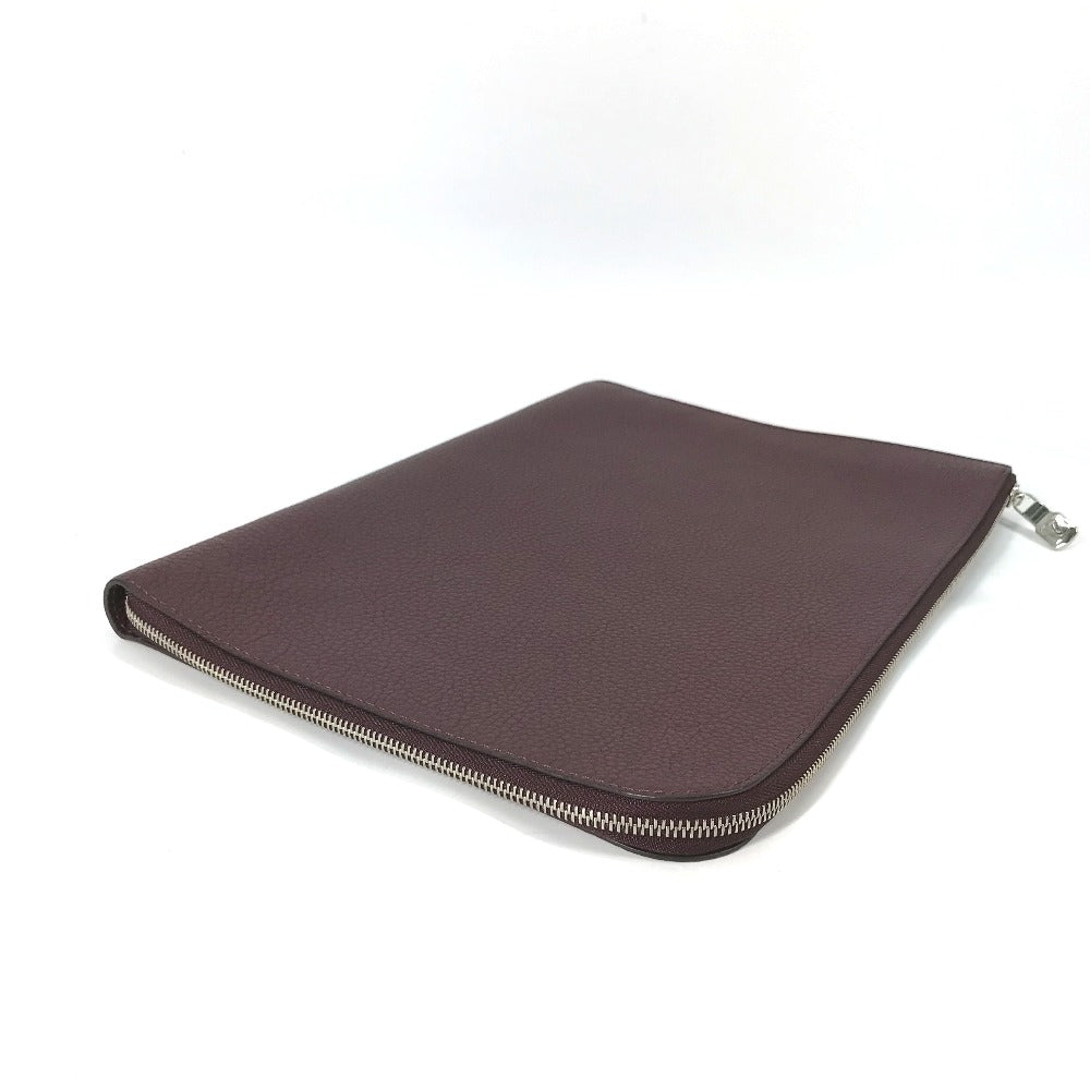 LOUIS VUITTON Clutch bag M53217 Taurillon Clemence Leather Brown Pochette Jules GM mens Used
