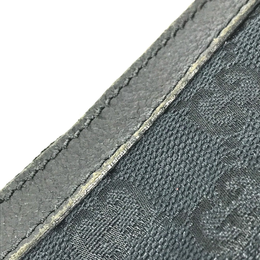 GUCCI Shoulder Bag 122790 Leather / canvas black GG Women Used