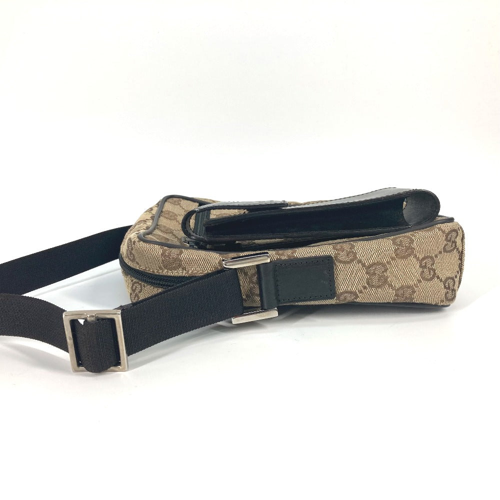 GUCCI Shoulder Bag 018 1619 Canvas / leather beige Pochette GG Women Used