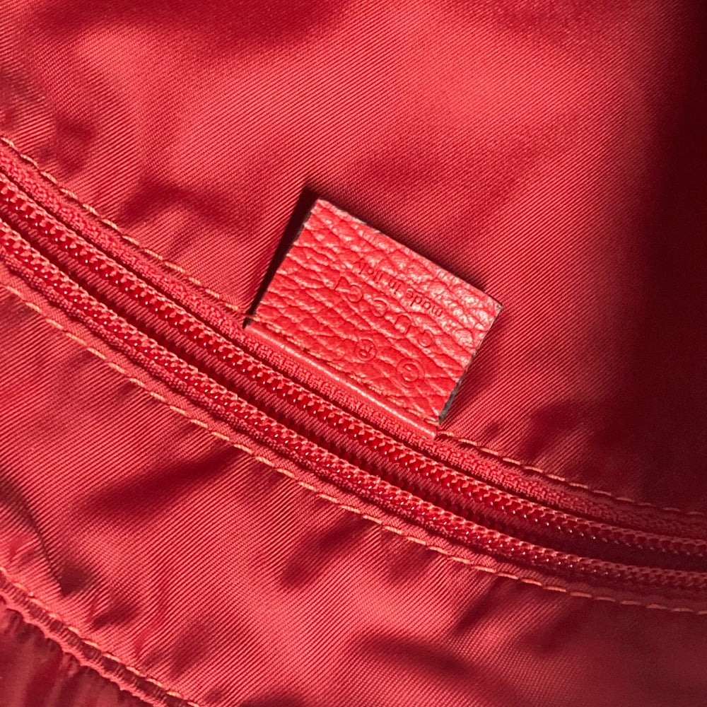 GUCCI Tote Bag 510333 Nylon, Leather Red GG
