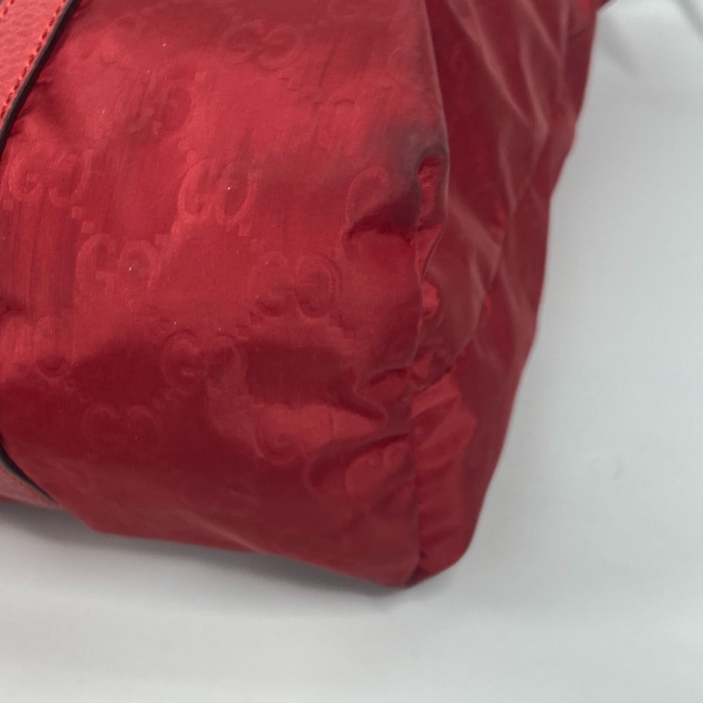 GUCCI Tote Bag 510333 Nylon, Leather Red GG