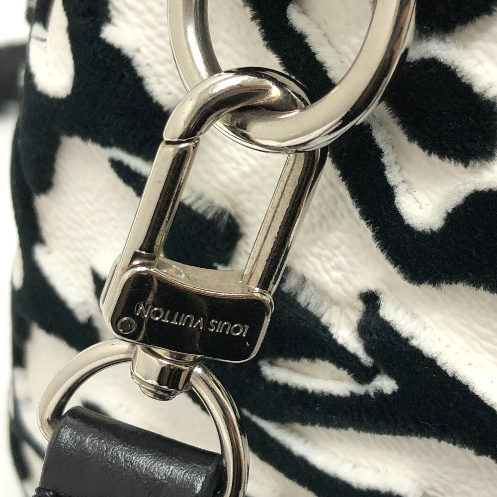 LOUIS VUITTON Boston Duffel bag M45563 leather White x black Tufted Monogram Canvas VxUF Speedy bandouliere 25