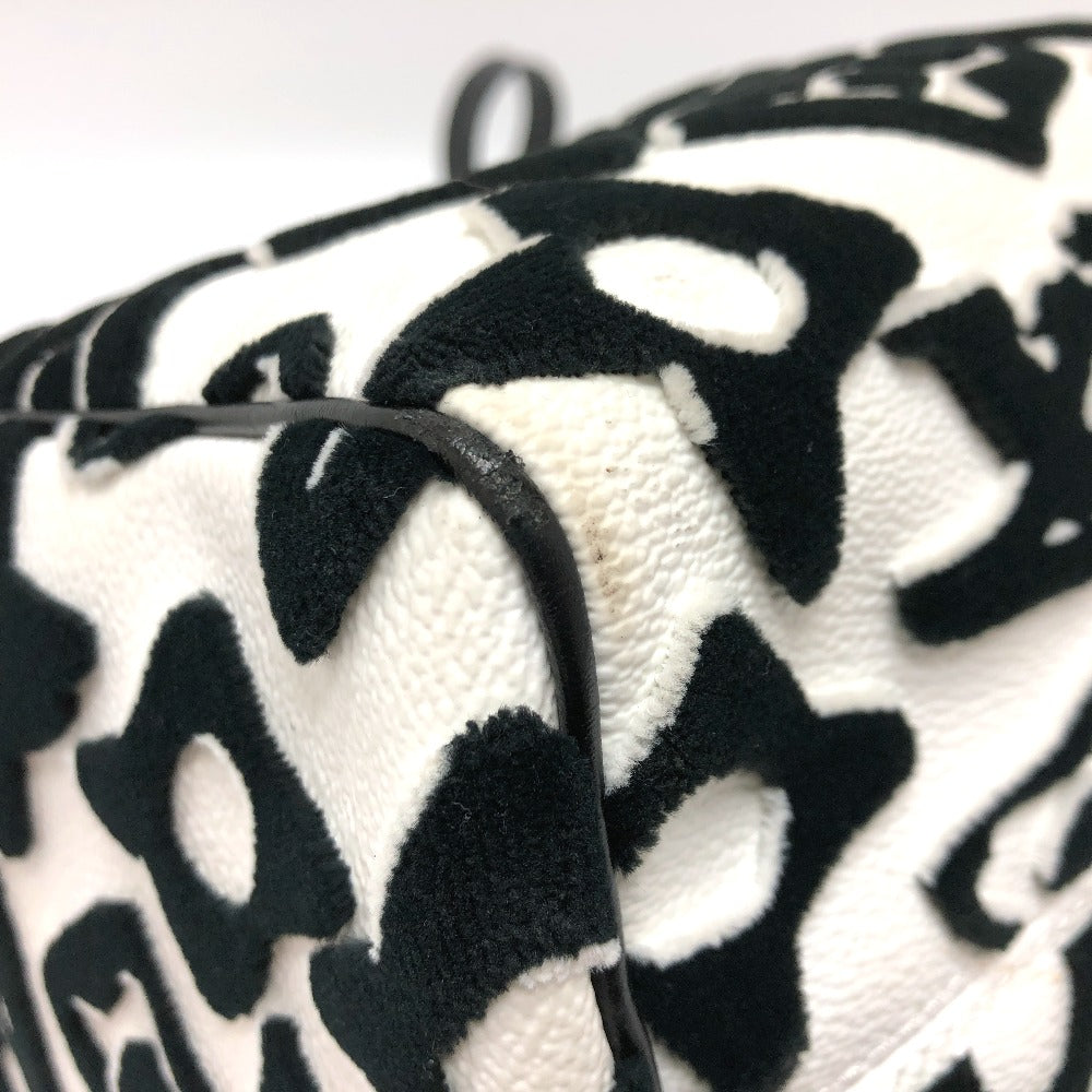 LOUIS VUITTON Boston Duffel bag M45563 leather White x black Tufted Monogram Canvas VxUF Speedy bandouliere 25