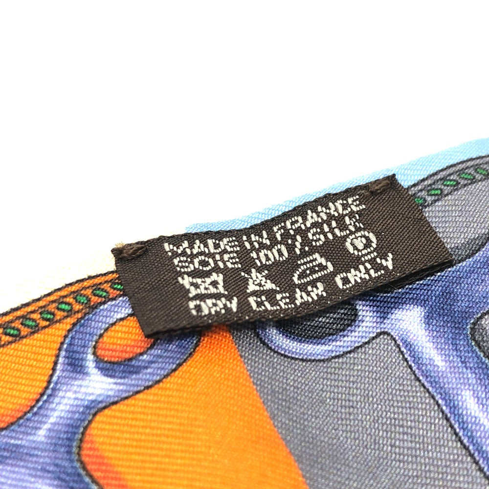 HERMES scarf silk multicolor Attelage Attrage Buckle Women Used