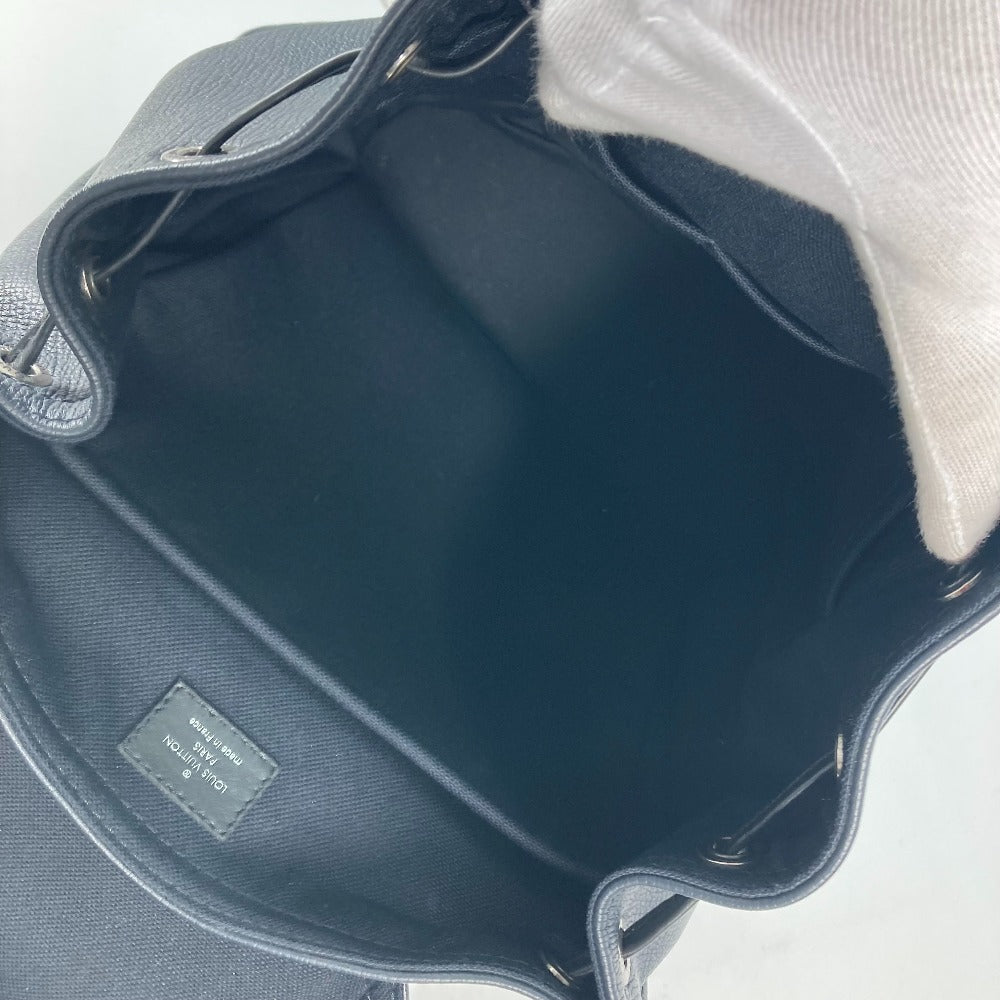 LOUIS VUITTON Backpack M54960 Utah leather Navy Utah Canyon Backpack mens Used