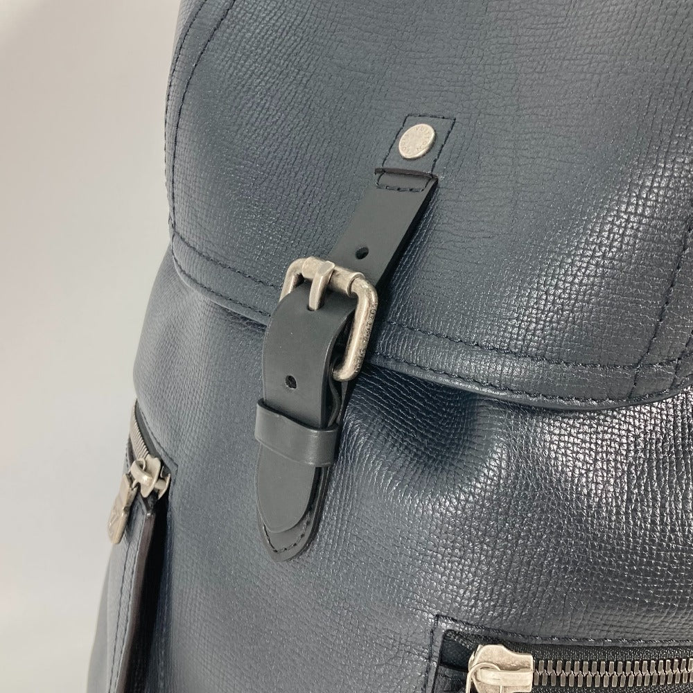 LOUIS VUITTON Backpack M54960 Utah leather Navy Utah Canyon Backpack mens Used