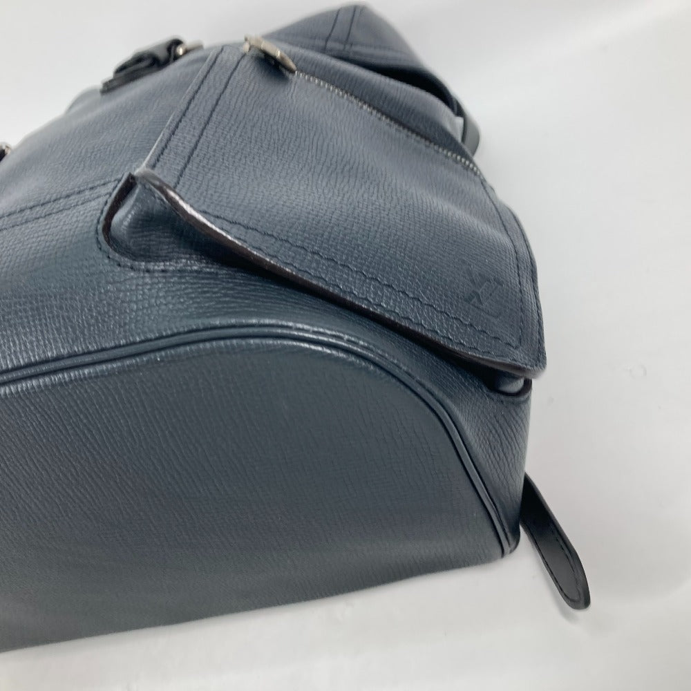 LOUIS VUITTON Backpack M54960 Utah leather Navy Utah Canyon Backpack mens Used