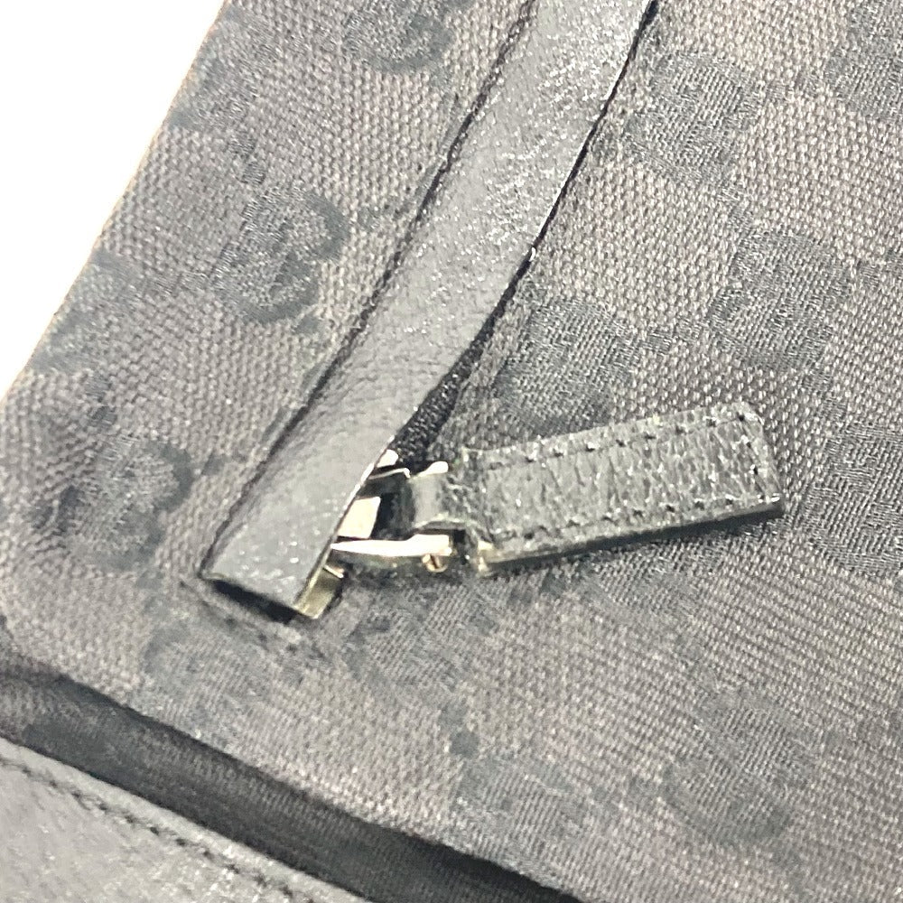 GUCCI Sling bag 28566 GG canvas / leather black Shoulder Bag Cross GG mens Used