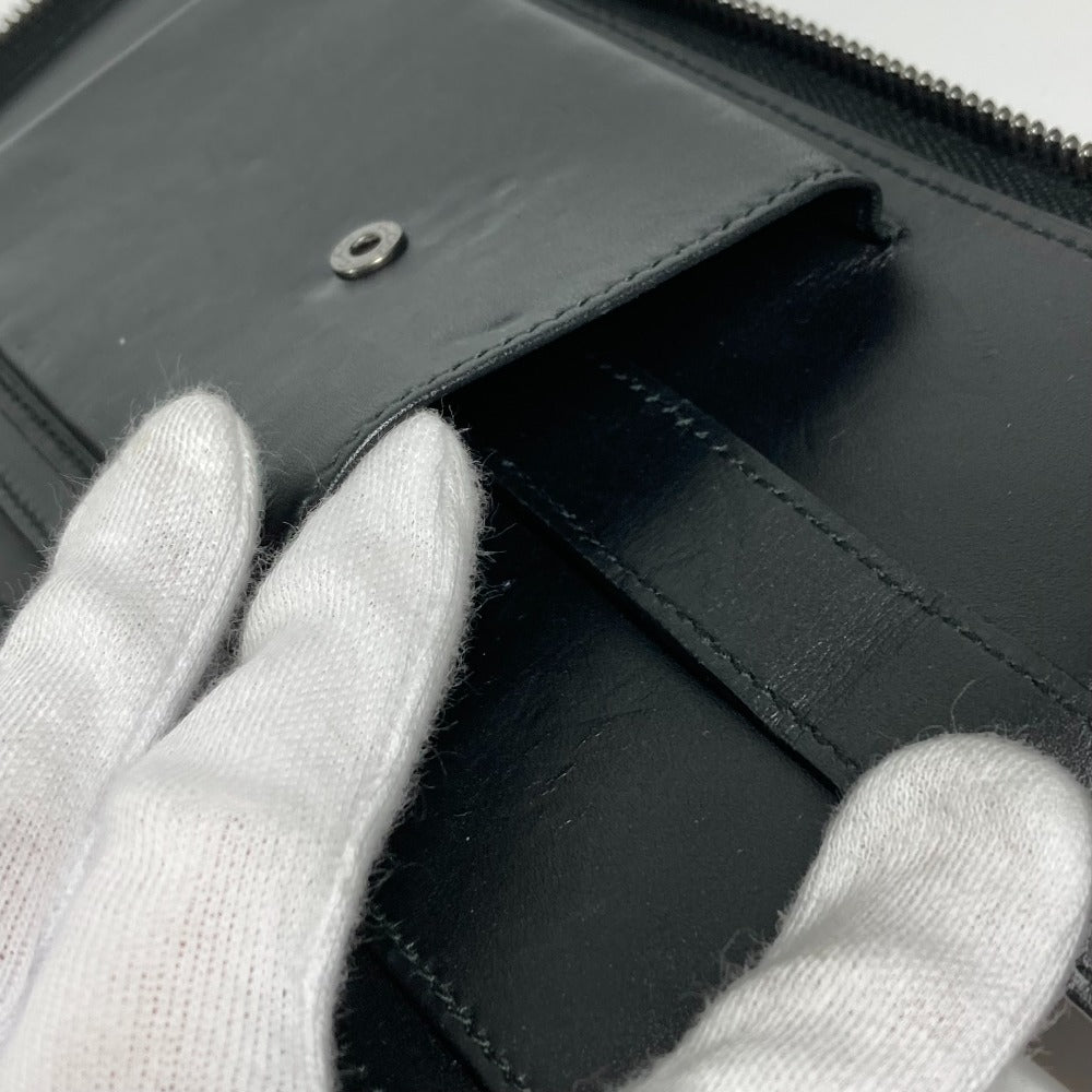 GUCCI Long Wallet Purse 409206 GG Supreme Canvas black GG Supreme Travel case handbag mens Used