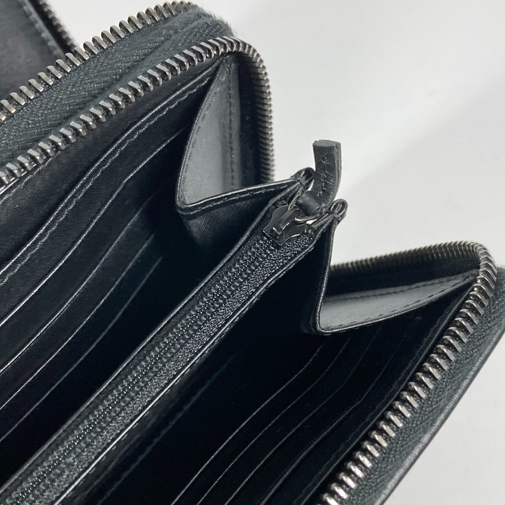 GUCCI Long Wallet Purse 409206 GG Supreme Canvas black GG Supreme Travel case handbag mens Used