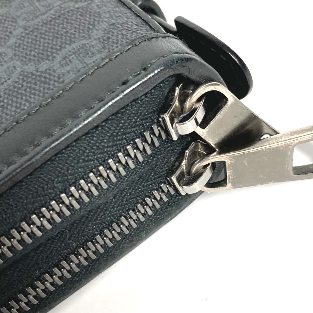 GUCCI Long Wallet Purse 409206 GG Supreme Canvas black GG Supreme Travel case handbag mens Used
