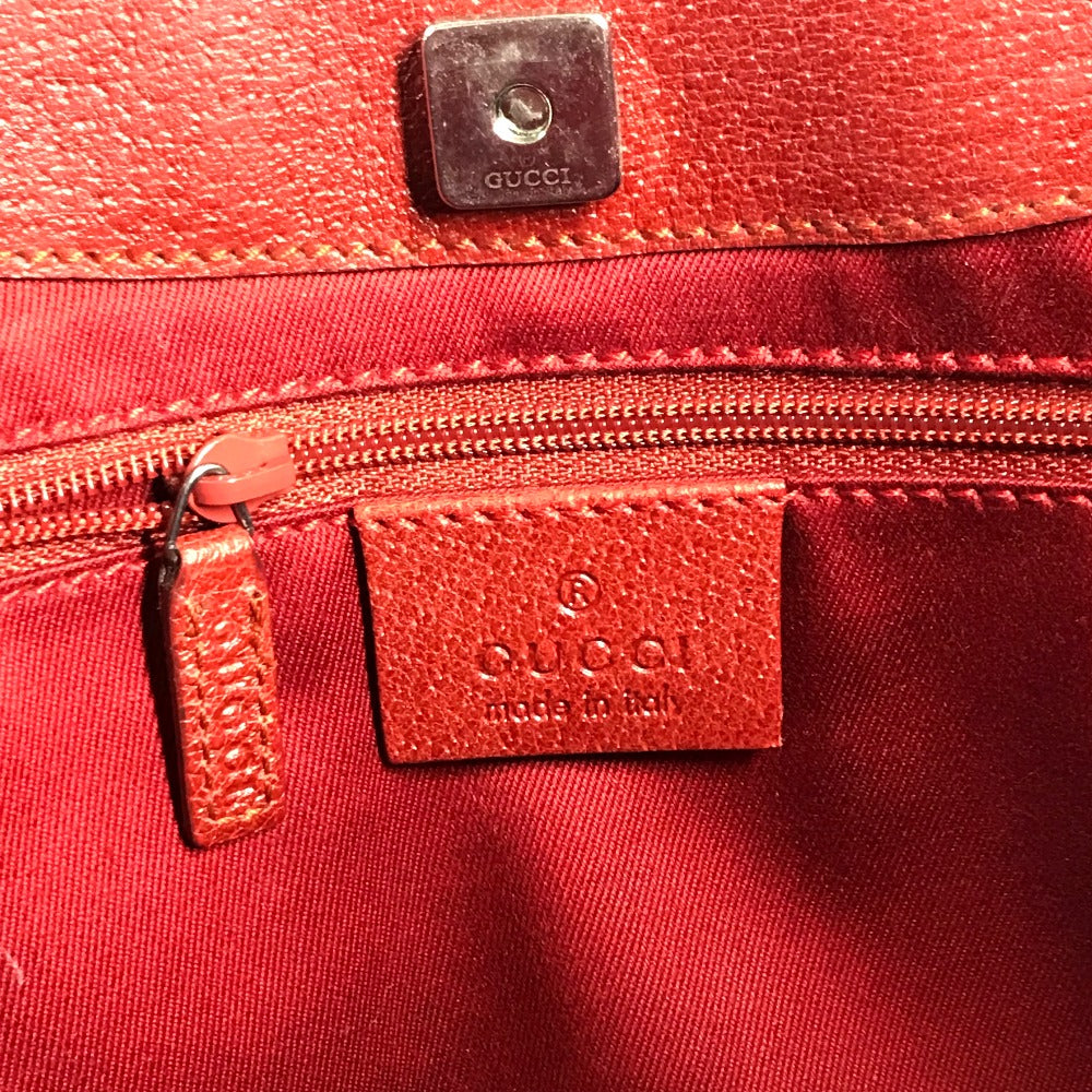 GUCCI Shoulder Bag 113015 GG canvas / leather Red Bags Shoulder GG Women Used
