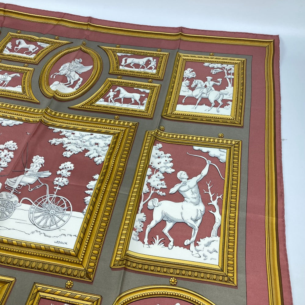 HERMES scarf silk pink Wedgwood WEDGWOOD Women Used