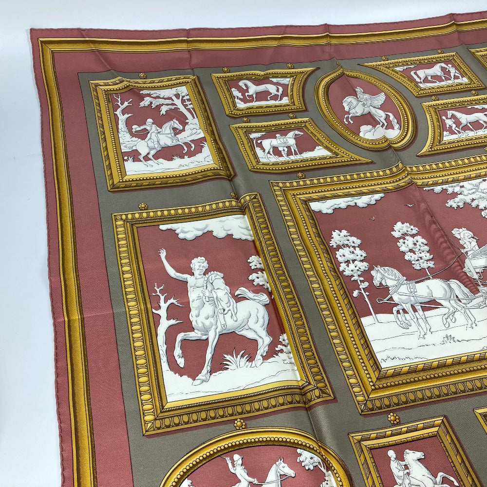 HERMES scarf silk pink Wedgwood WEDGWOOD Women Used