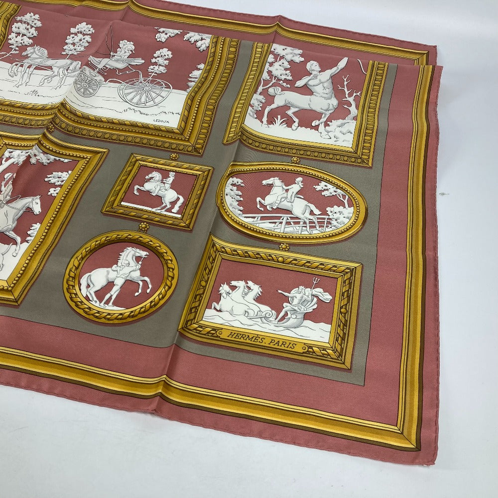 HERMES scarf silk pink Wedgwood WEDGWOOD Women Used