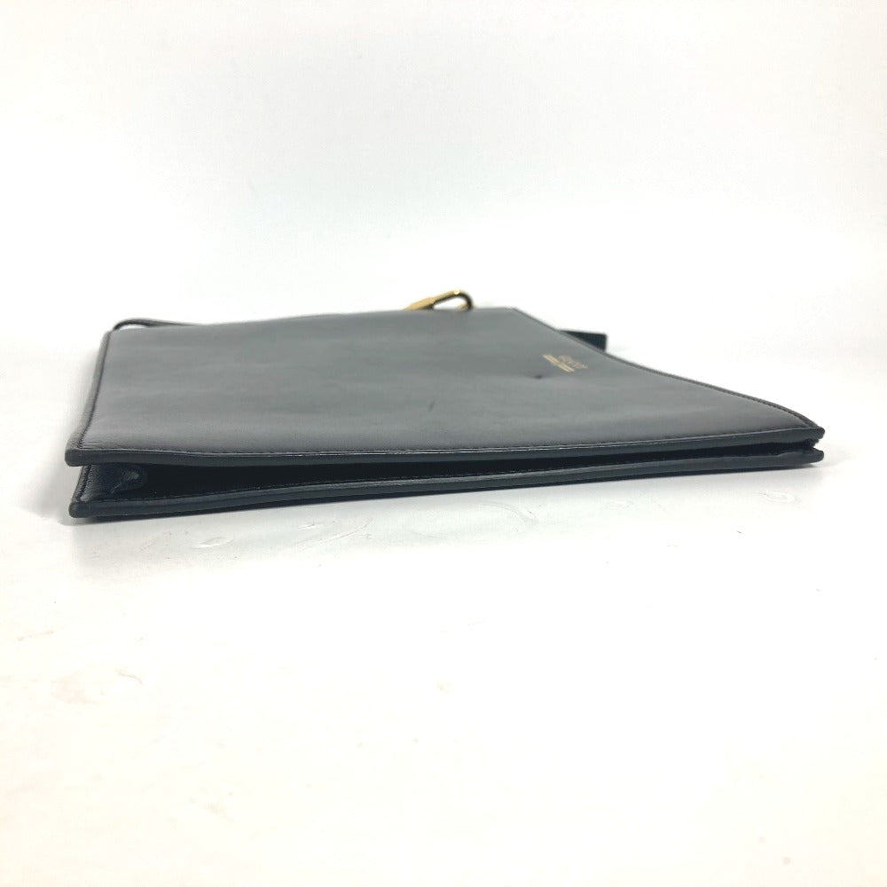 GUCCI Clutch bag 547613 leather black Bag logo mens Used