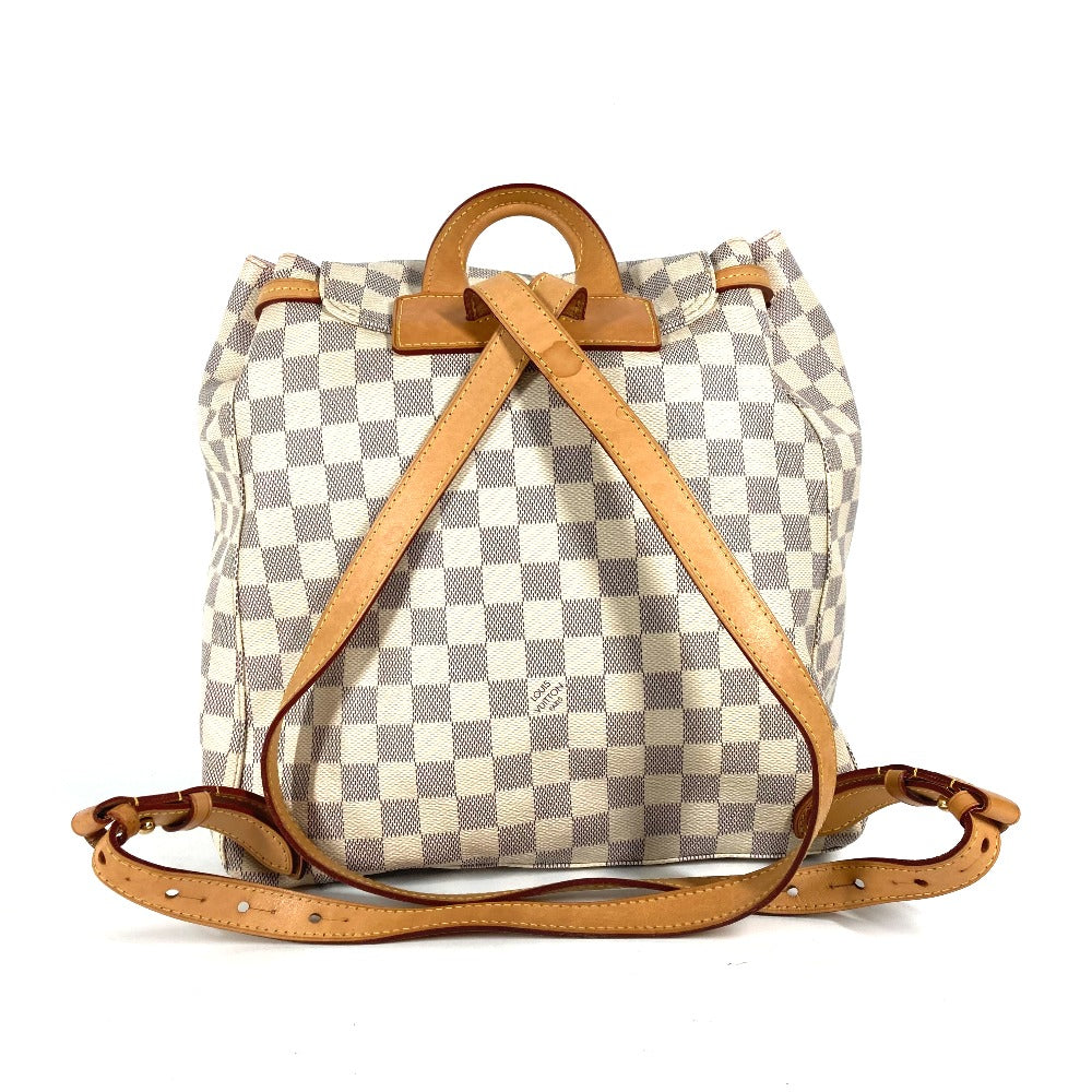 LOUIS VUITTON Backpack N41578 Damier Azur Canvas white Damier Azur Speron