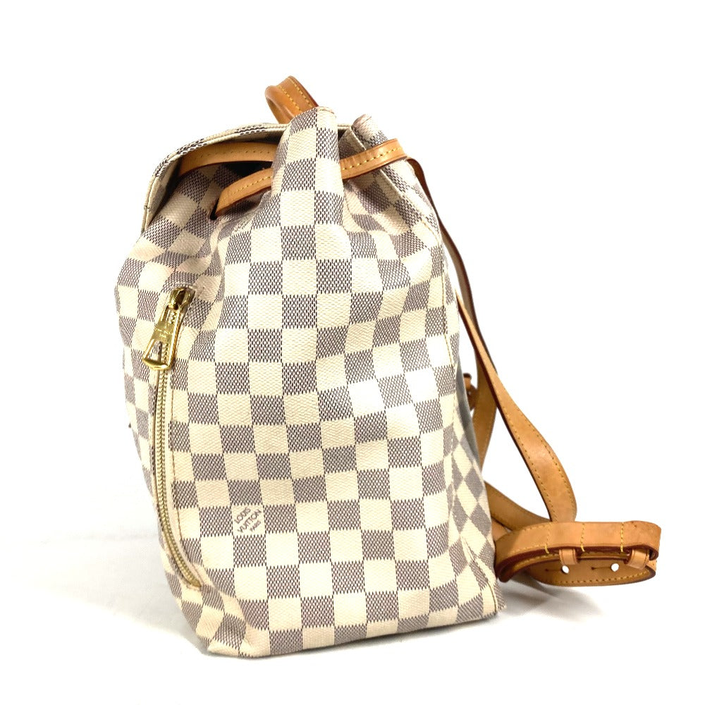 LOUIS VUITTON Backpack N41578 Damier Azur Canvas white Damier Azur Speron