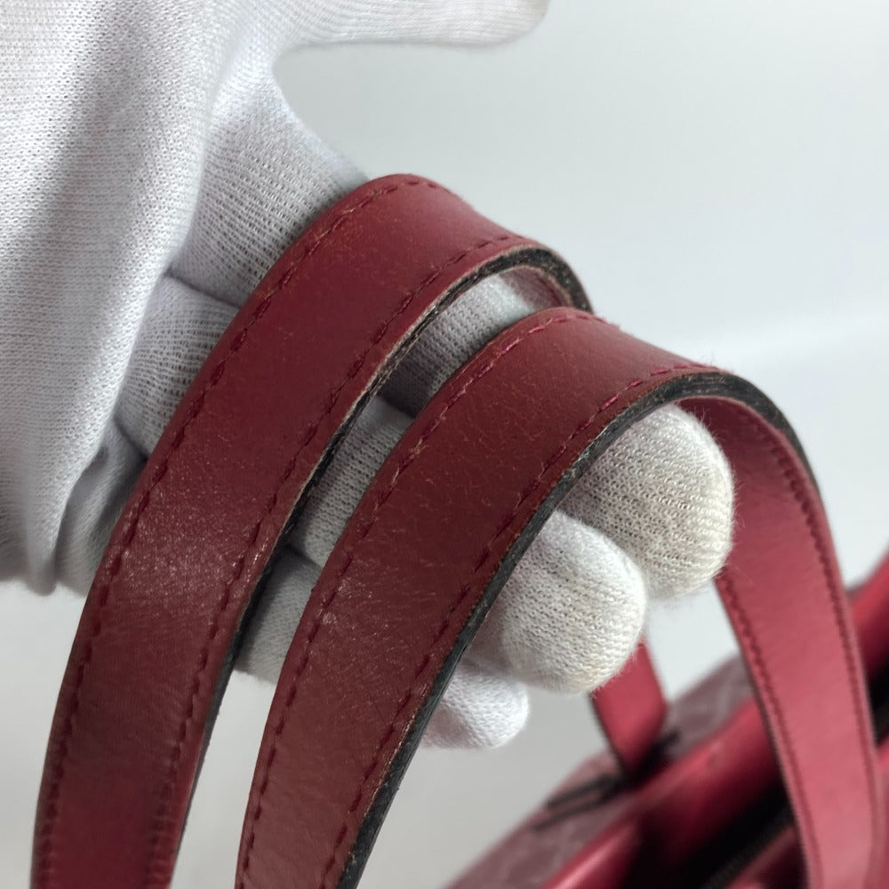 GUCCI Shoulder Bag 211137 PVC / Leather Red GG implementation Women Used