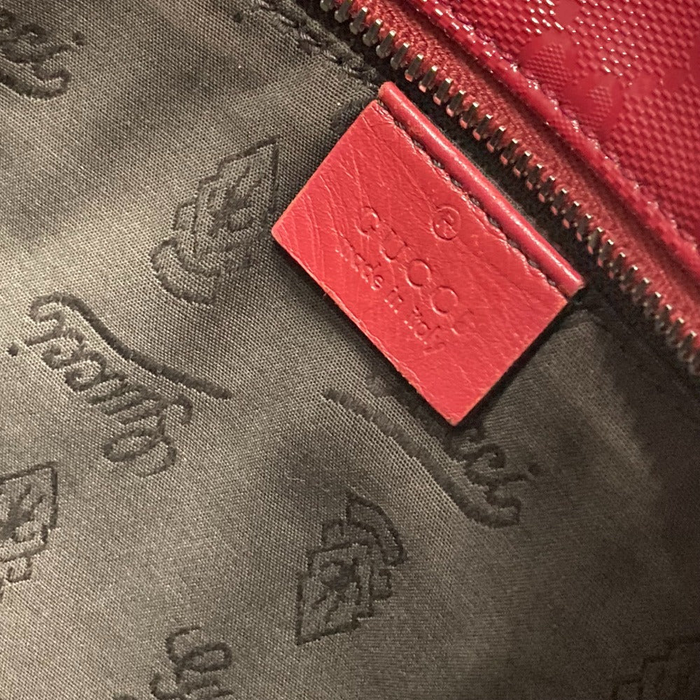 GUCCI Shoulder Bag 211137 PVC / Leather Red GG implementation Women Used