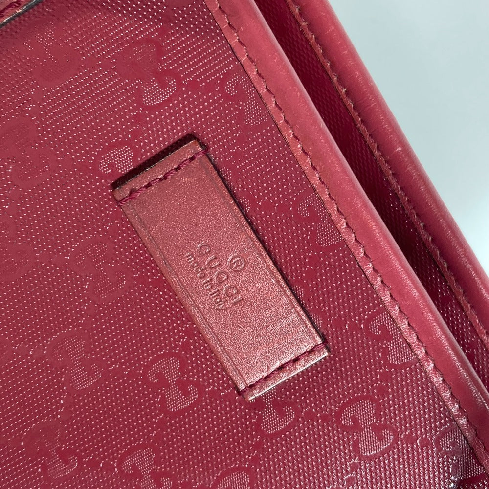 GUCCI Shoulder Bag 211137 PVC / Leather Red GG implementation Women Used
