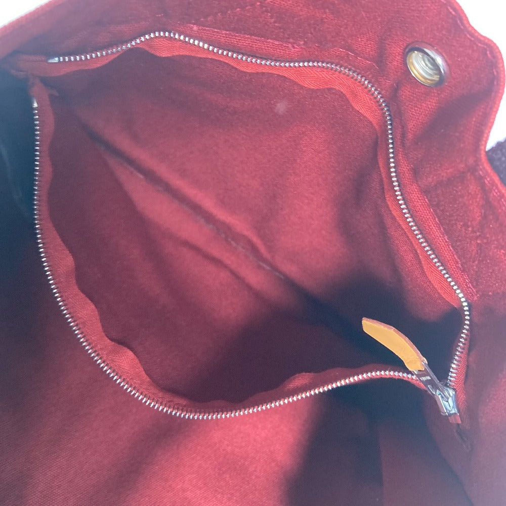 HERMES Handbag canvas Red Fool ToePM Women Used