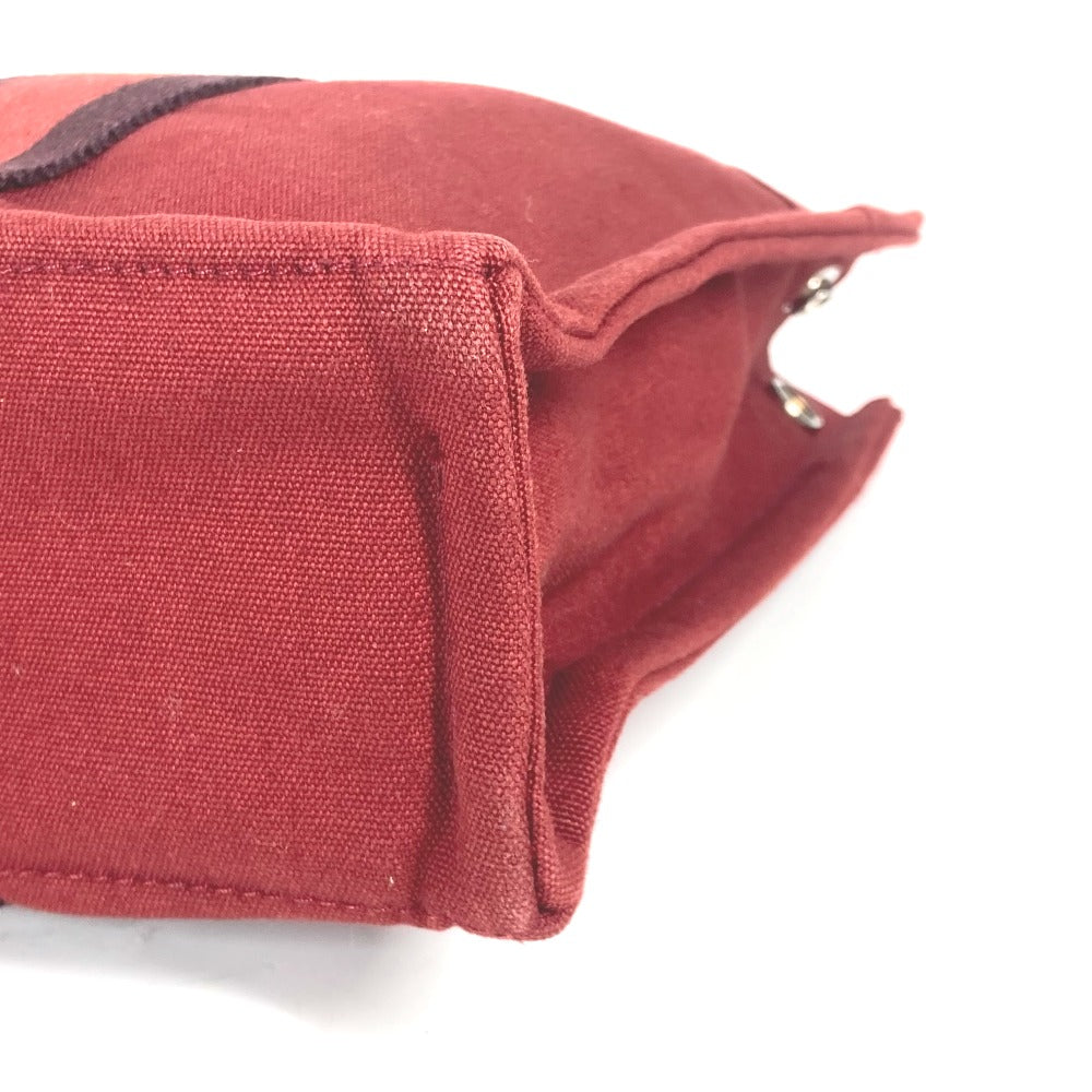 HERMES Handbag canvas Red Fool ToePM Women Used