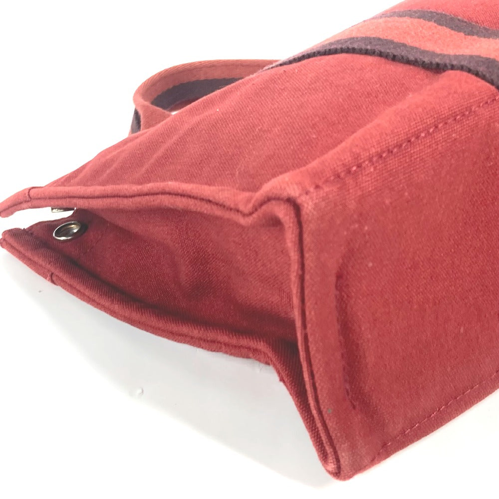 HERMES Handbag canvas Red Fool ToePM Women Used