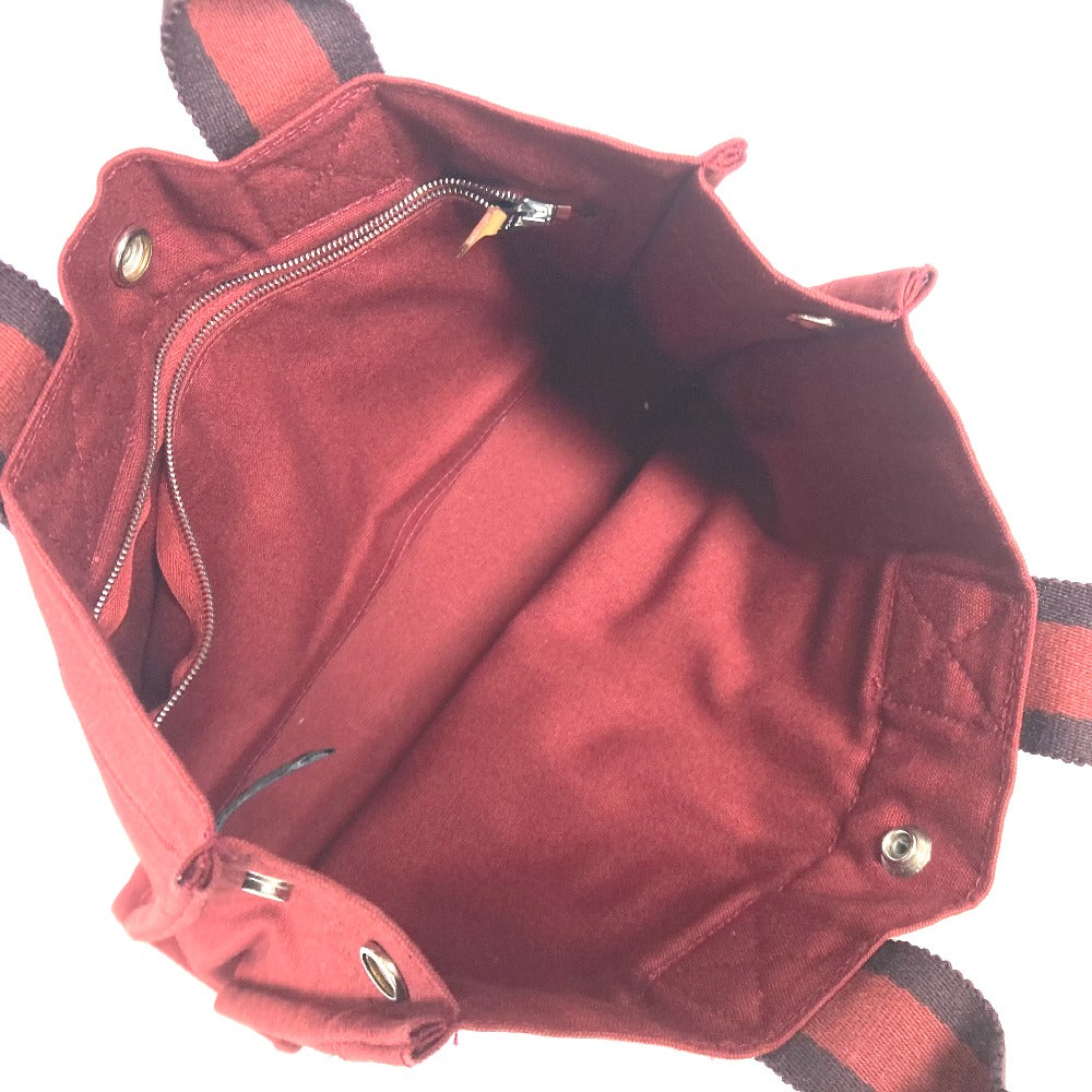 HERMES Handbag canvas Red Fool ToePM Women Used